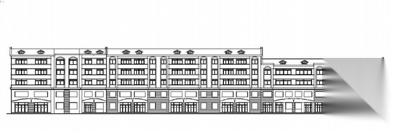 某五层(带阁楼)底商住宅楼建筑施工图