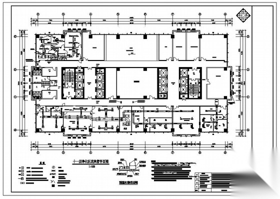 检验检疫局净化实验室图纸 建筑暖通