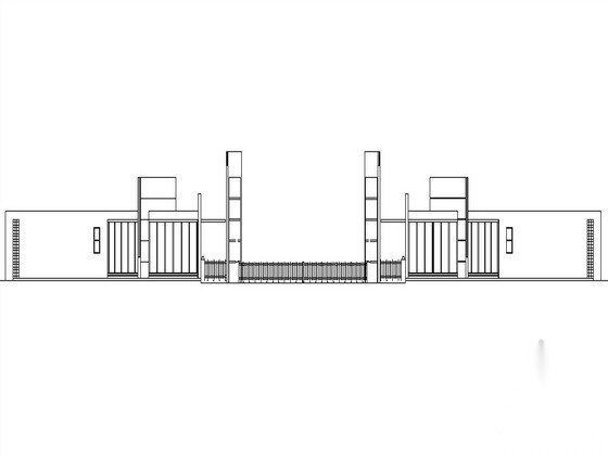 [北京]某外国语学校新校舍北外大门建筑施工图