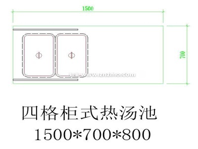 柜式热汤池