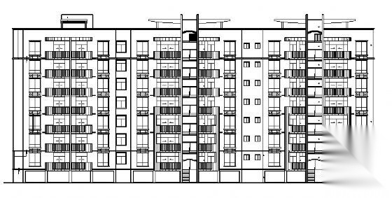 小区某八层住宅建筑施工图