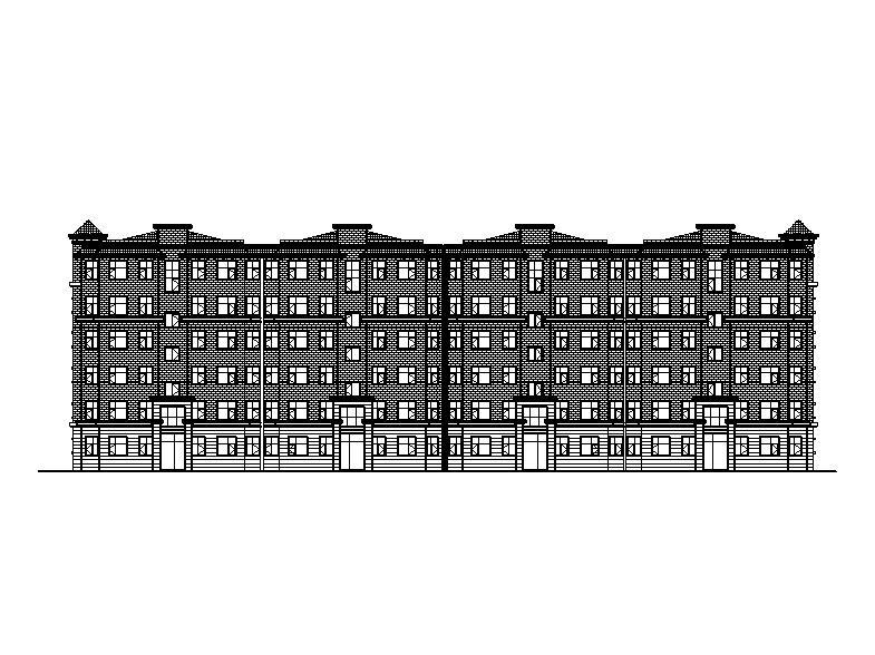 [宁夏]多层框架结构商住楼建筑施工图全套专业图纸