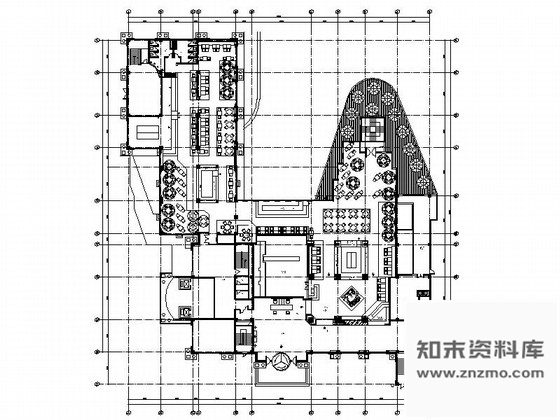 施工图山东某资源局高档西餐厅设计施工图