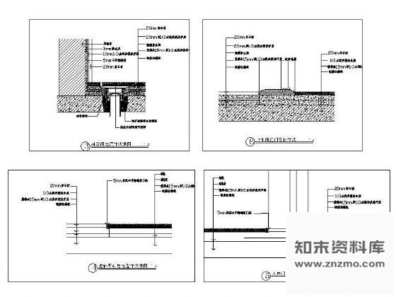 图块/节点常用地面作法详图