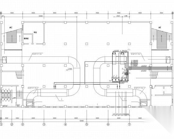 [上海]四层商场空气调节系统设计施工图 建筑暖通