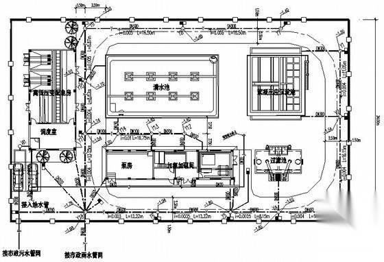 [广东]小型水厂全套施工图纸