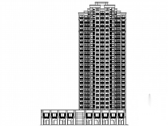 [镇江]某居住区二十八层商住楼建筑施工图（1、2号楼）