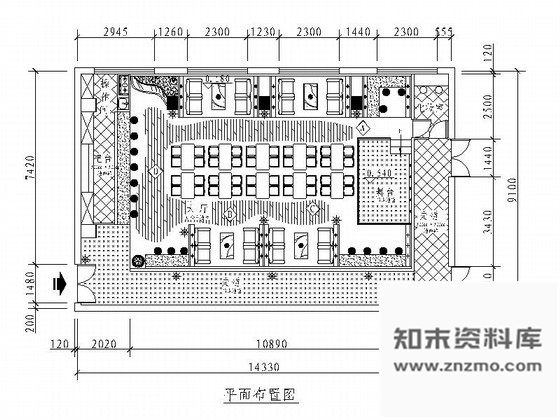 施工图主题酒吧室内装修图