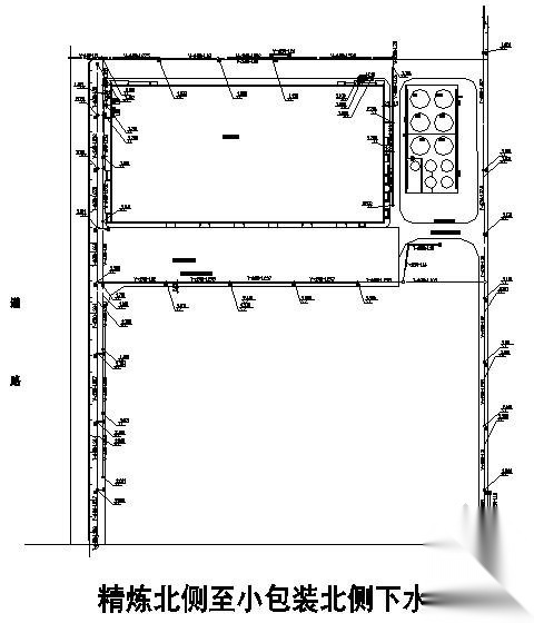江苏省某厂区给排水总图与电缆沟图纸 市政给排水