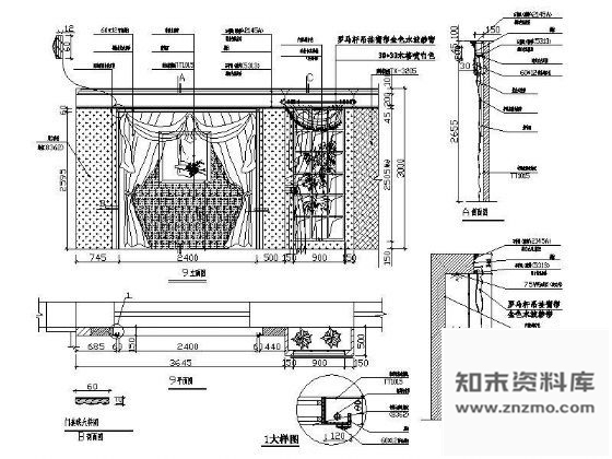 图块/节点家具专卖造型墙详图Ⅲ 家具节点