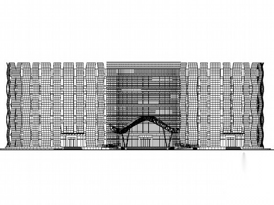 [防城港市]某四层科技图书馆建筑施工图（含节能说明）