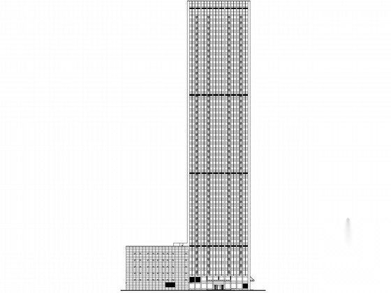 [武汉]某48层商业综合体建筑施工图（202米）