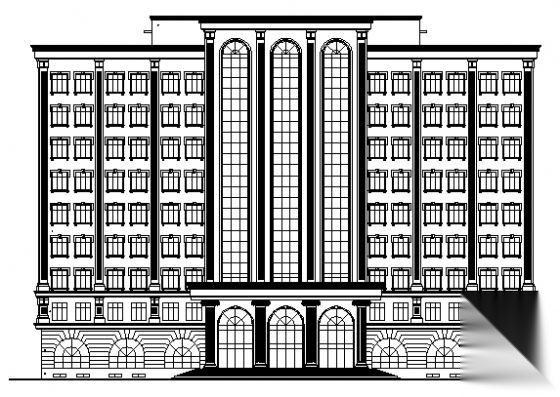 某九层办公楼建筑设计施工图