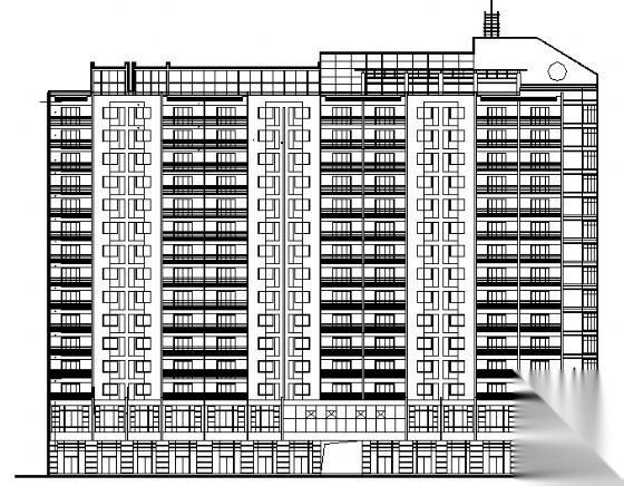 某十五层职工宿舍楼建筑施工图