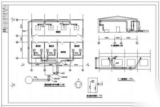 酸洗电镀车间通风图 建筑暖通