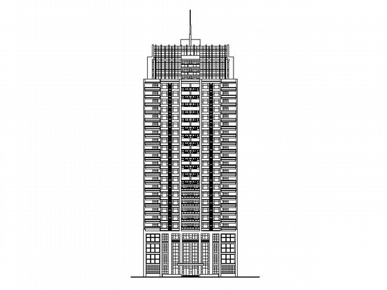 某二十六层住宅楼建筑施工图