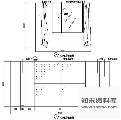 图块/节点KTV包房立面图1