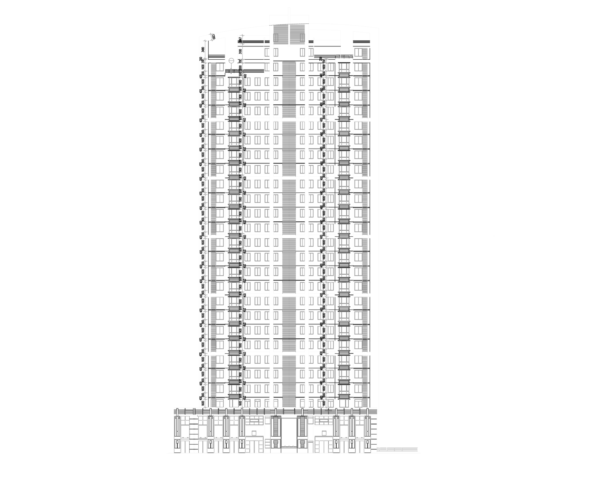 [重庆]高层万科住宅建筑终板施工图（全专业竣工图纸）