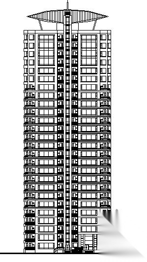 浦东某花园小区二期3、4、6号楼建筑初步图