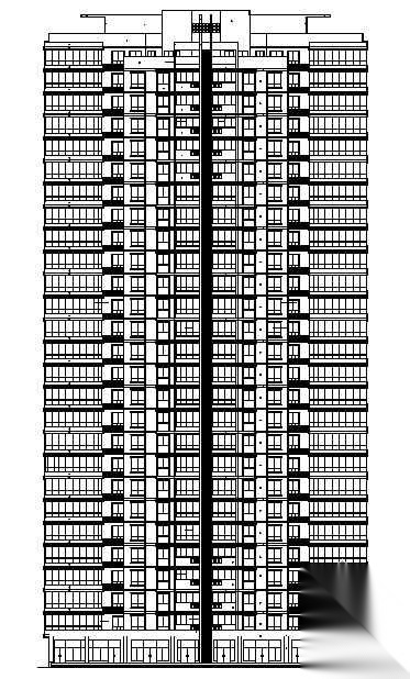 [平顶山]某家园小区二十七层住宅楼建筑结构水暖电施工图