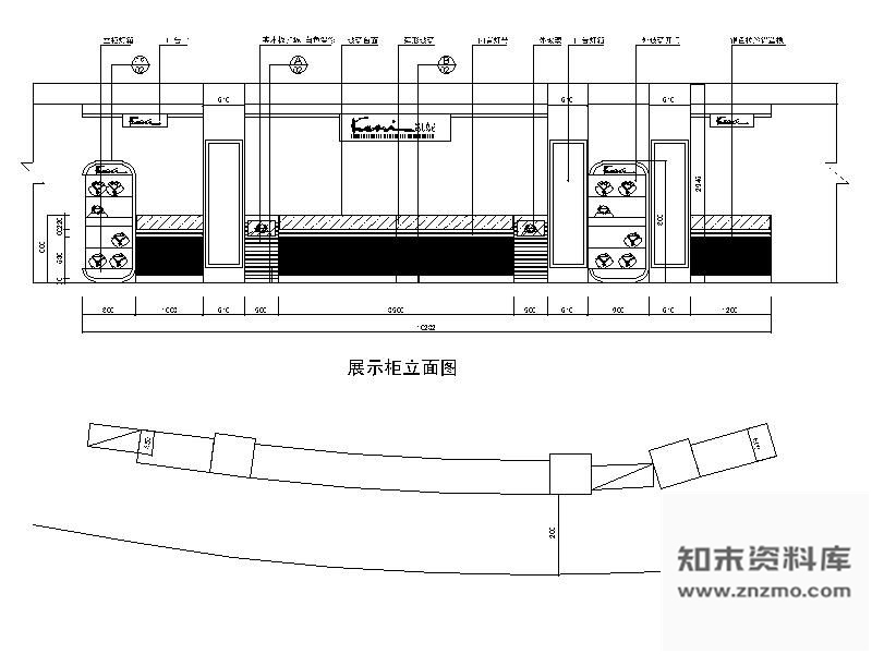 图块/节点珠宝展示柜详图 柜类