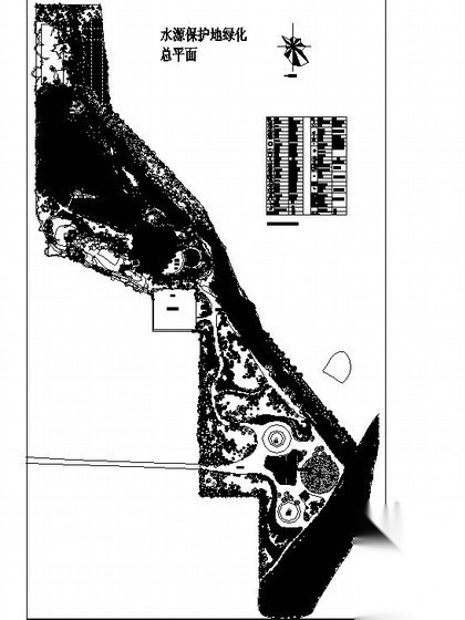 滨水河岸周边绿地种植绿化工程施工总平 休闲景观