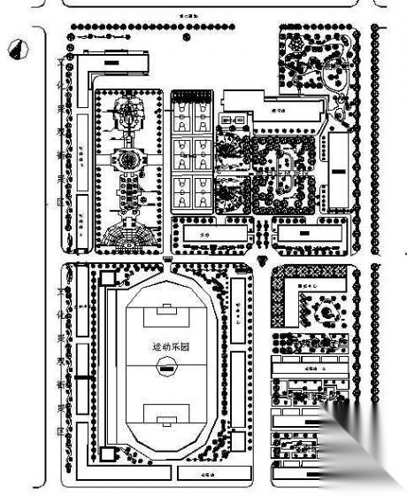 某林校校园绿化规划图纸
