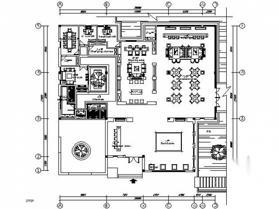 [成都]700平米现代售楼处施工图