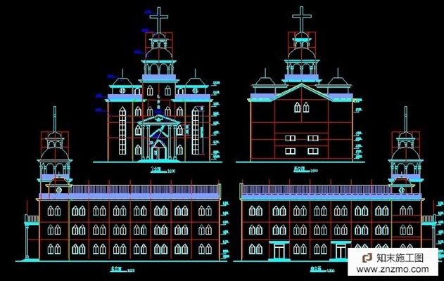3层教堂全套图
