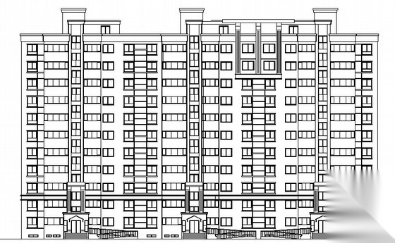 银座花园小区二期工程十一层住宅楼建筑施工图