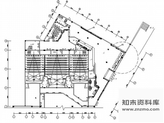 施工图某电影院公共区域及卫生间室内装修施工图含效果