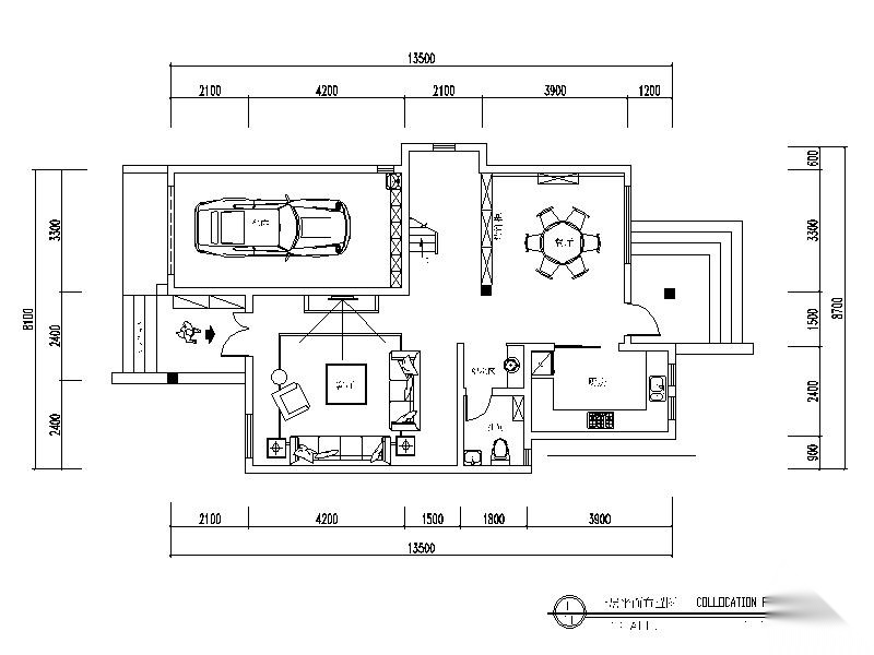 欧式风格独栋别墅设计整套CAD施工图（含效果图）