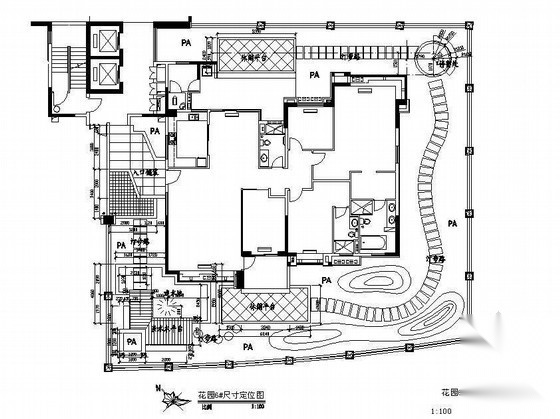 某小区豪宅花园景观设计园建施工图