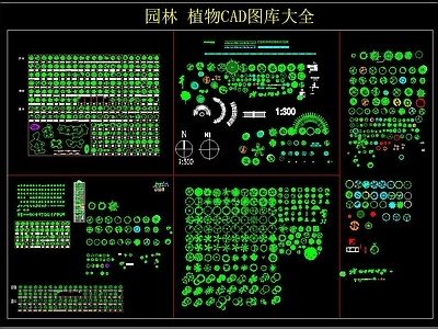 园林 植物CAD图库大全