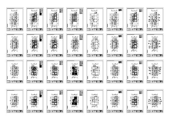 戴昆-[样板间][施工图]慈溪玫瑰园联排别墅F户型样板房