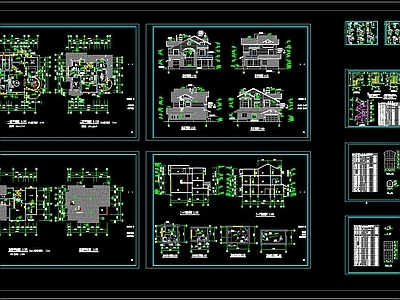 自建别墅CAD图纸